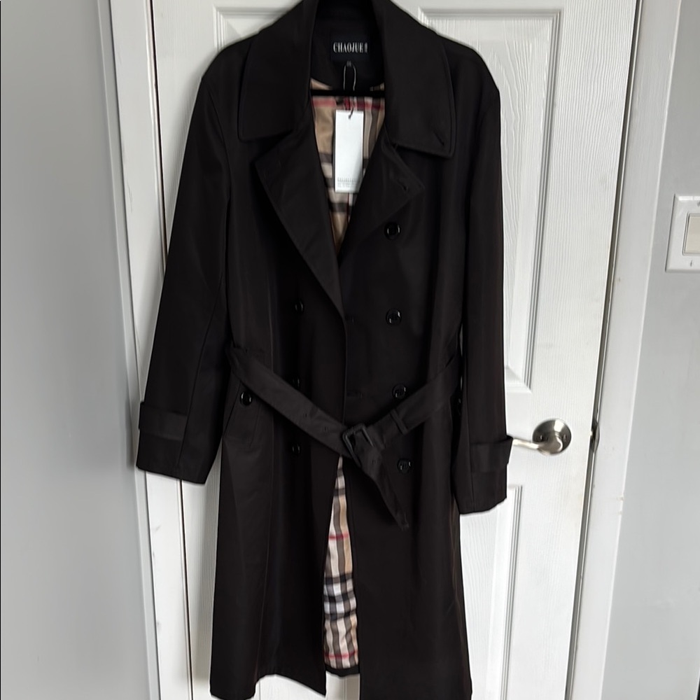 Elegant Black Trench Coat